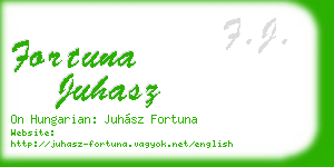 fortuna juhasz business card